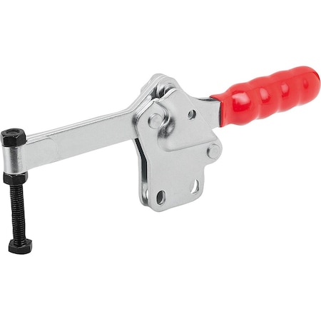 Kipp Toggle Clamp Horizontal Std, Vertical Foot F2=3400, Full Holding Arm M08X60, Steel Zinc Plated,  K1433.03400